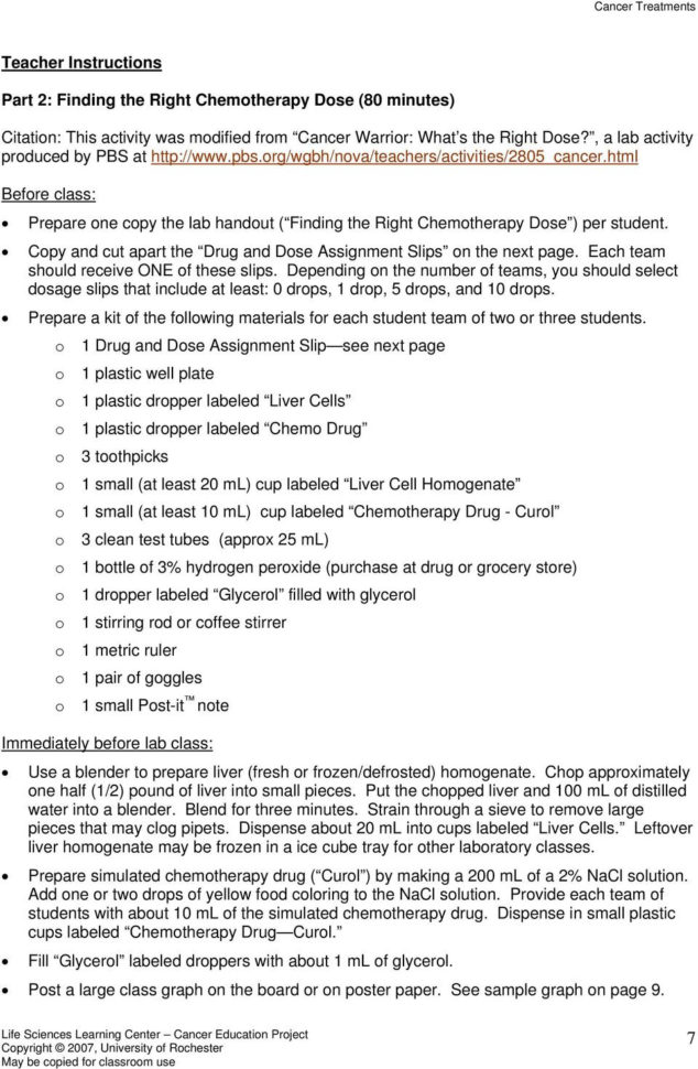 Cancer Treatments Cancer Education Project Overview  Pdf