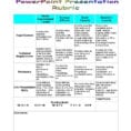 Career Research Ppt Rubric  English Esl Worksheets