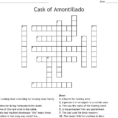 Cask Of Amontillado Crossword  Word