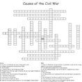 Causes Of The Civil R Crossword  Word