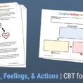 Cbt For Kids Thoughts Feelings  Actions Worksheet