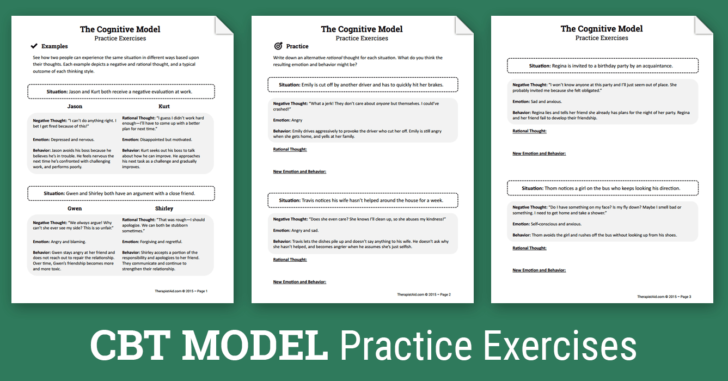 Challenging Negative Thoughts Worksheet
