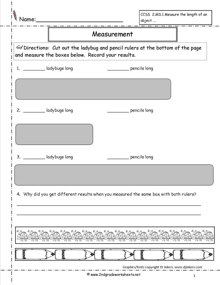Ccss 2Md1 Worksheets Measuring Worksheets