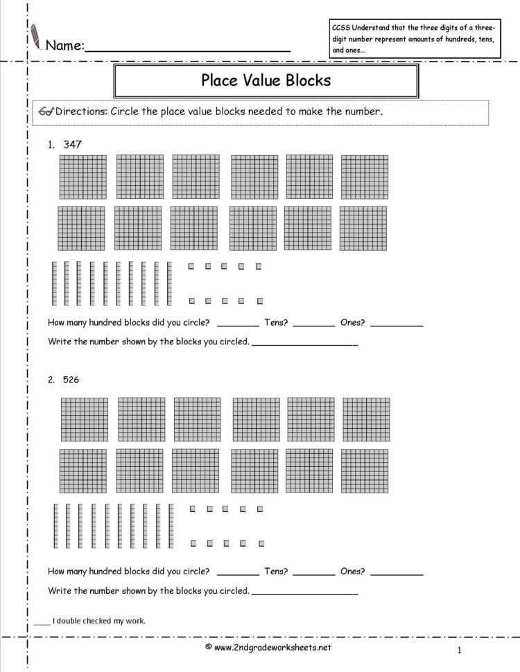 Ccss 2Nbt1 Worksheets Place Value Worksheets Ccss 2Nbt1 Worksheets Place Value Worksheets