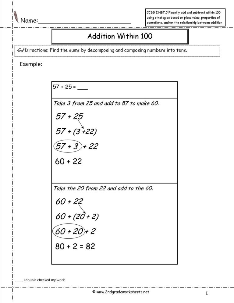 Properties Of Operations Worksheet — db-excel.com