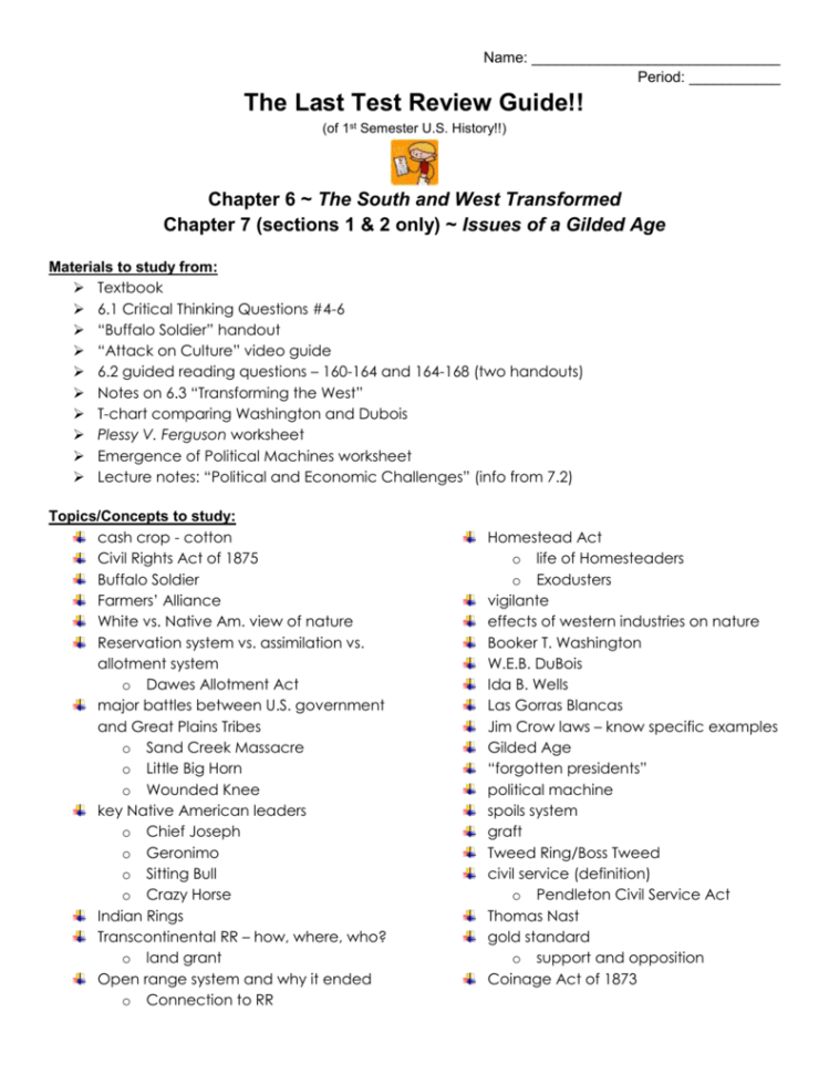 Ch 6 And 7 Study Guide