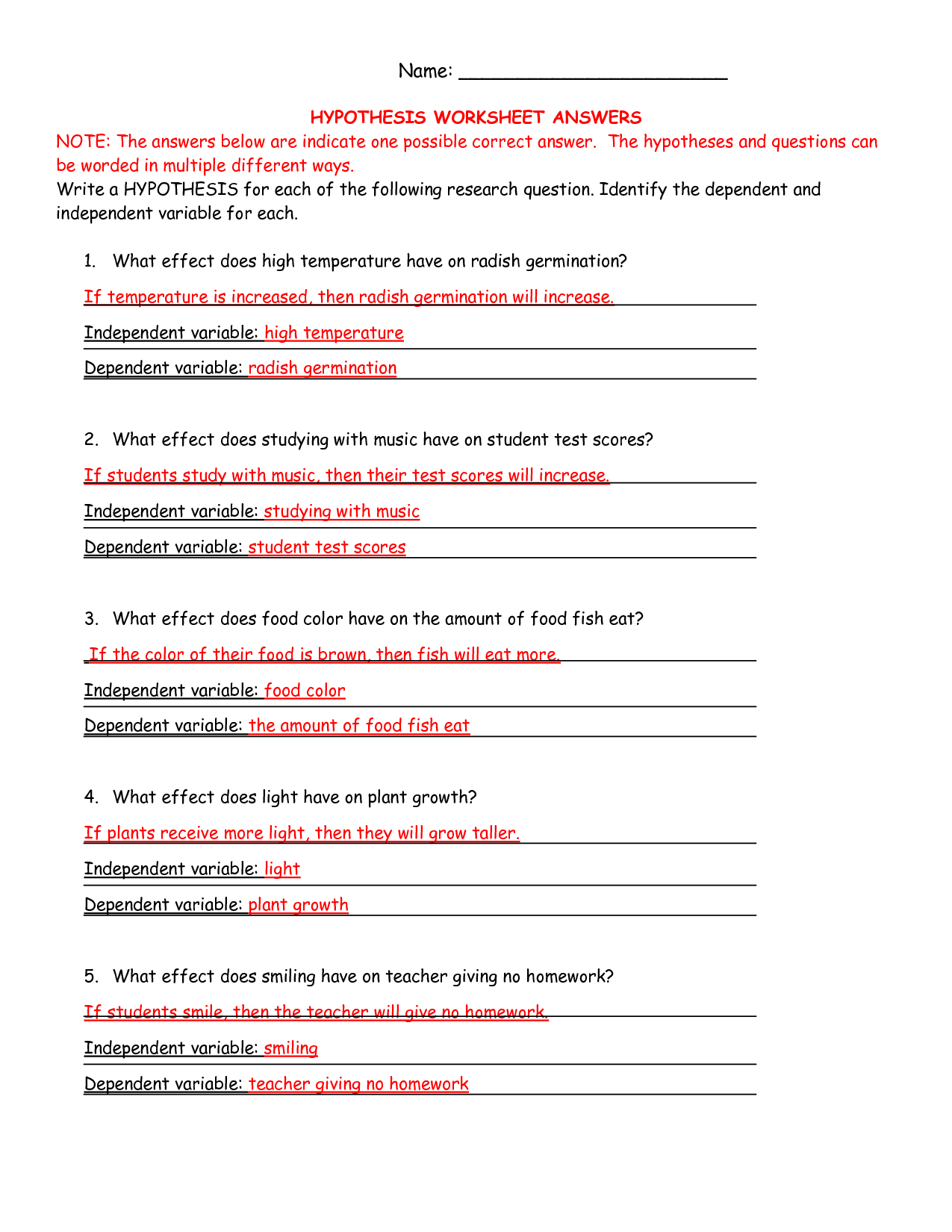 If Then Statements Worksheets
