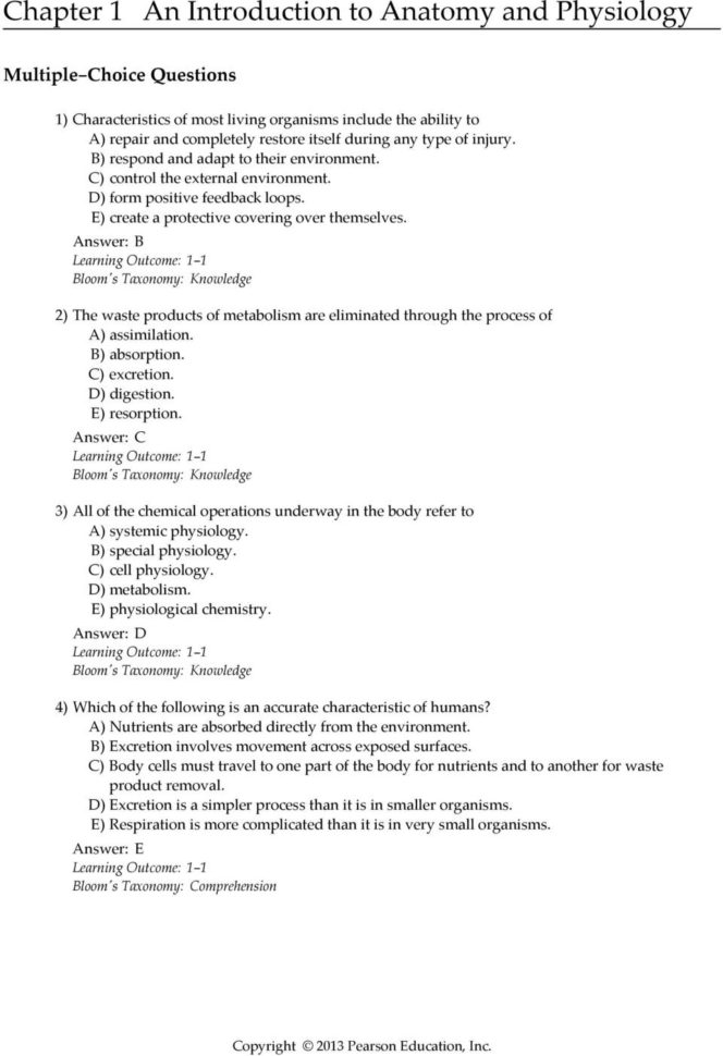 Chapter 1 An Introduction To Anatomy And Physiology  Pdf