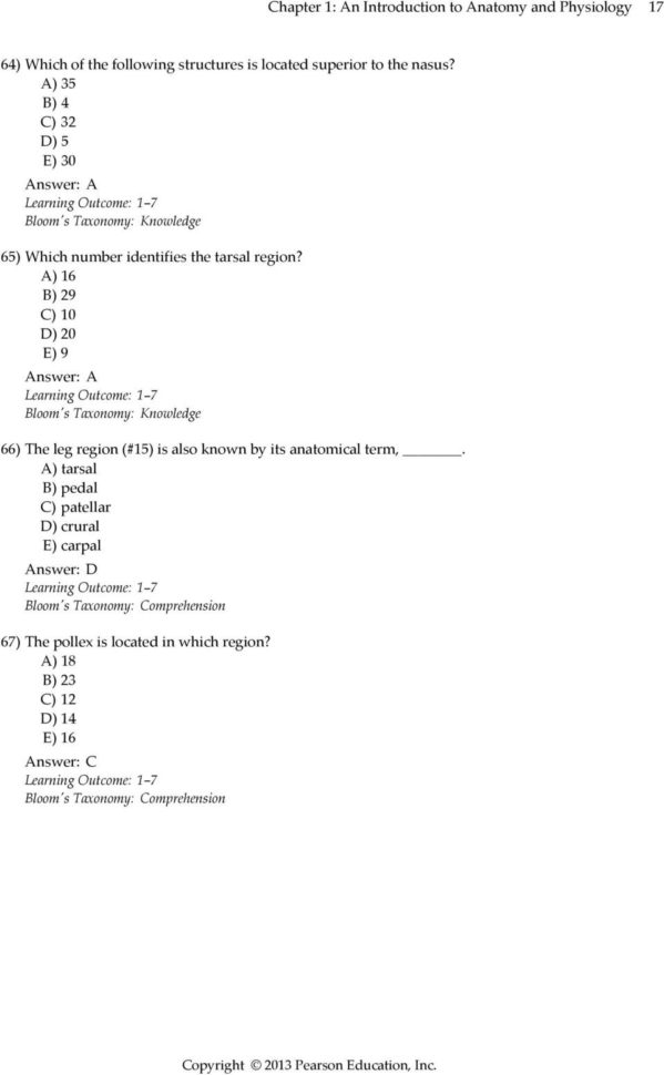 Chapter 1 An Introduction To Anatomy And Physiology  Pdf