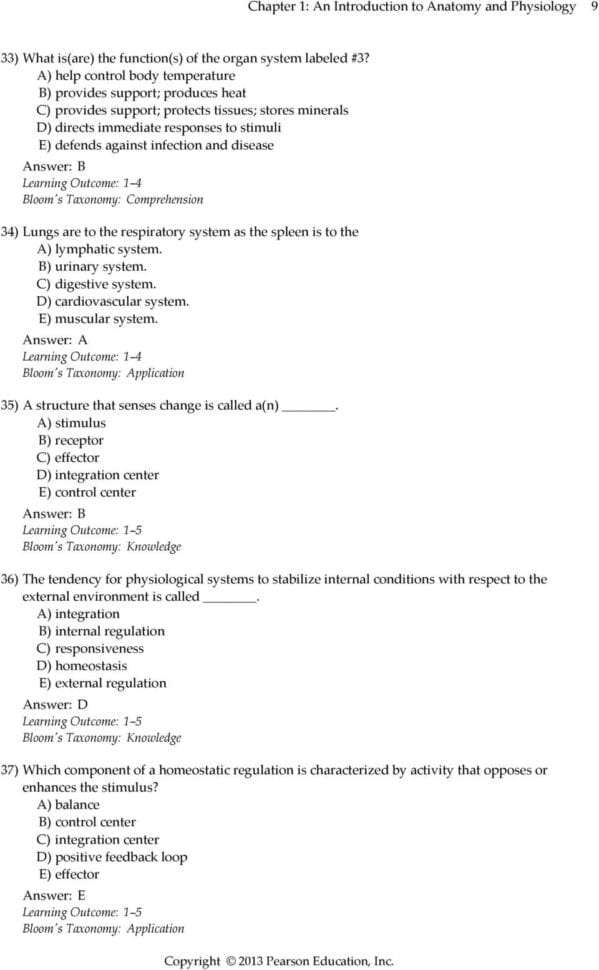 Chapter 1 An Introduction To Anatomy And Physiology  Pdf