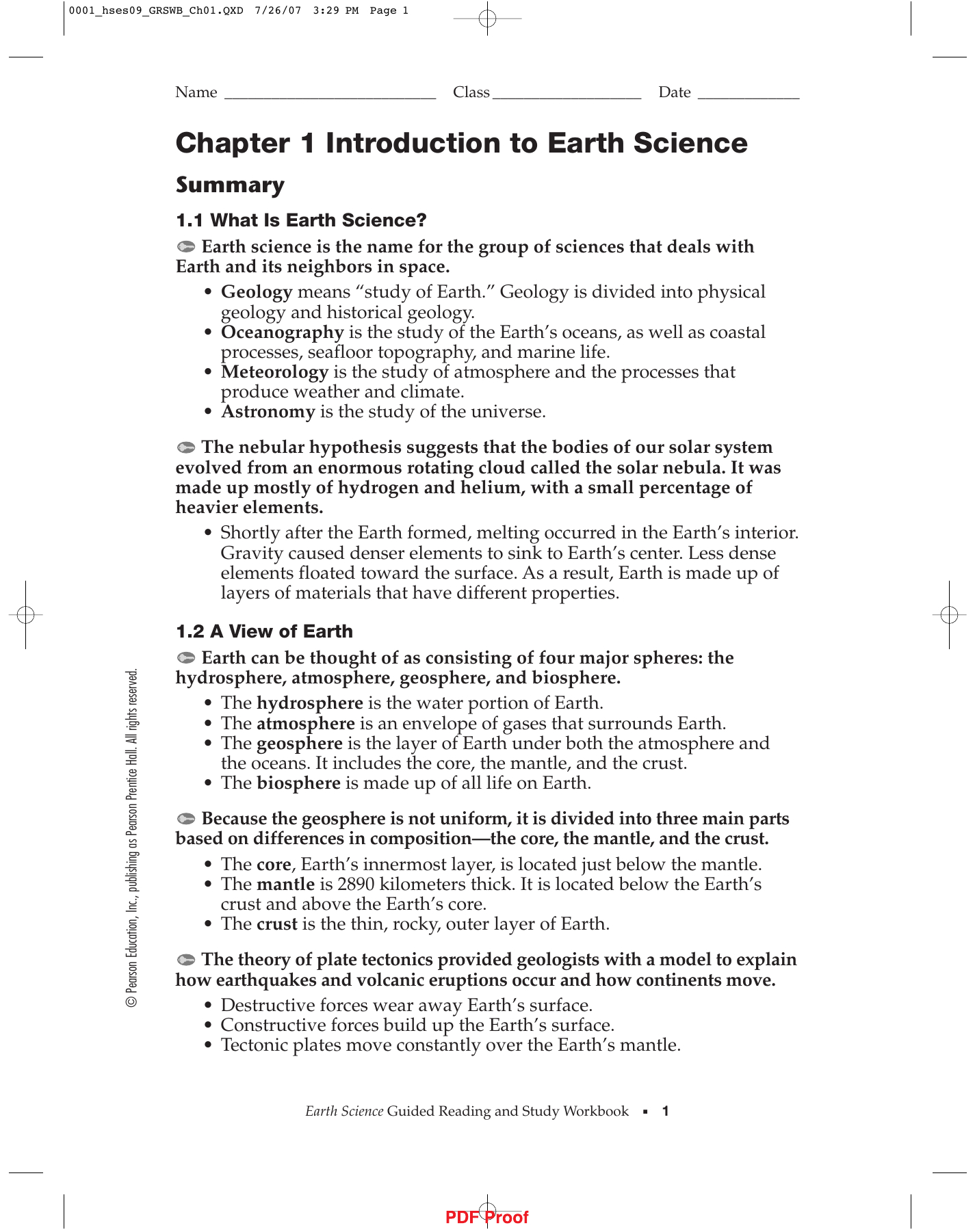 Chapter 1 Introduction To Earth Science