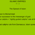 Chapter 11 – 2 Islamic Empires