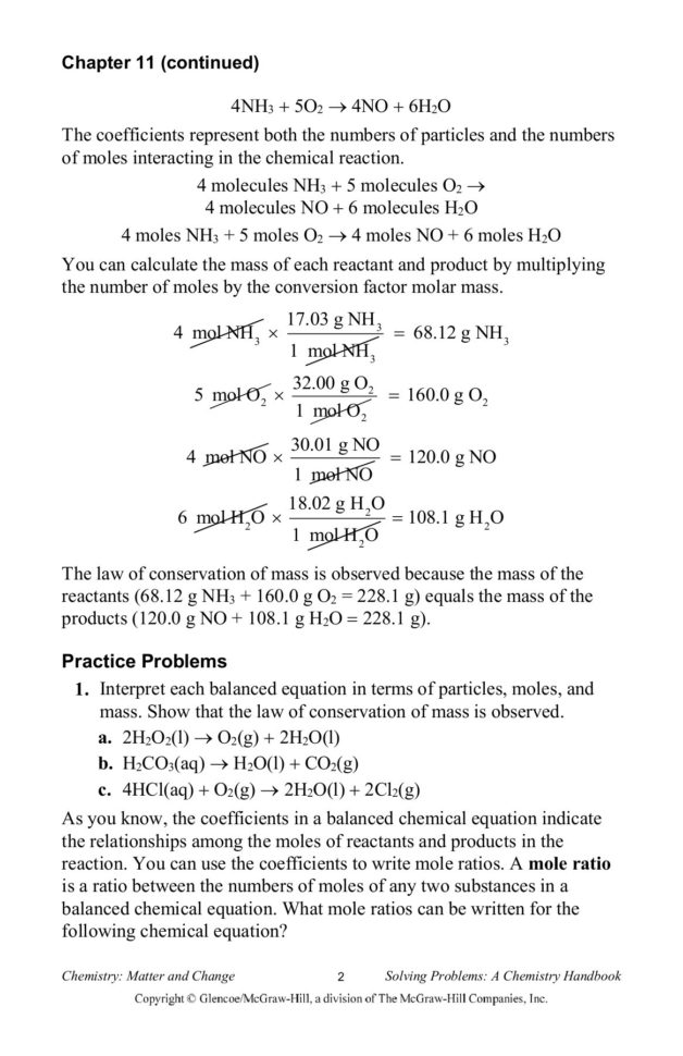 Chapter 11 Stoichiometry 111 Defining Stoichiometry Pages 1 — db-excel.com