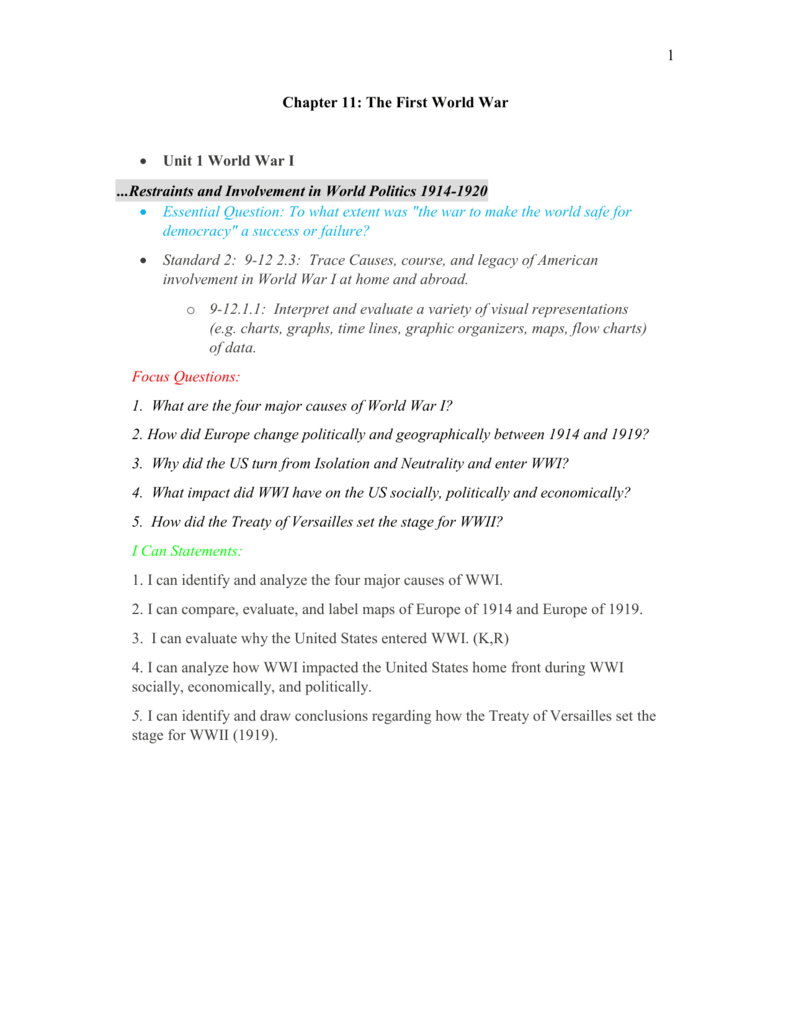 Chapter 11 The Ft World R Notes