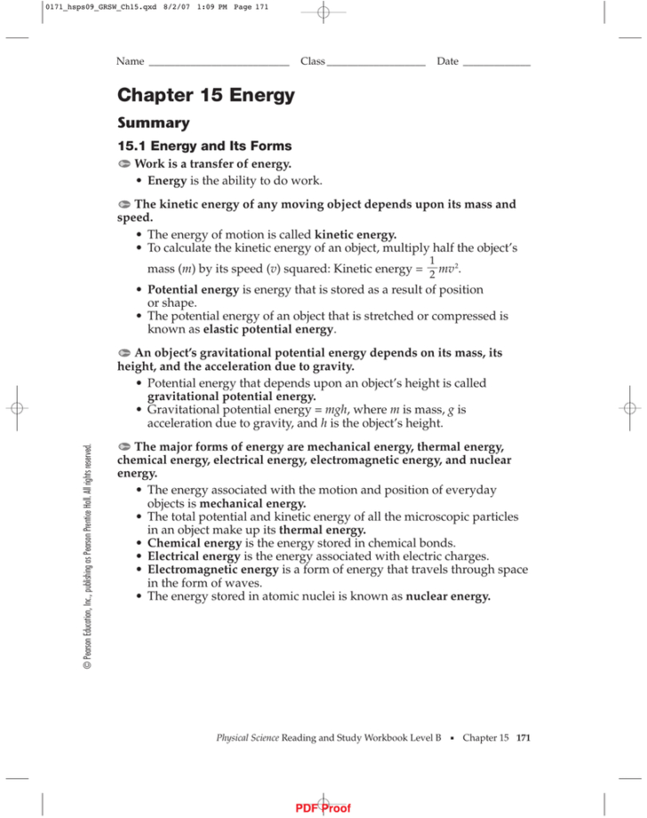 Section 15 2 Energy Conversion And Conservation Worksheet Answers