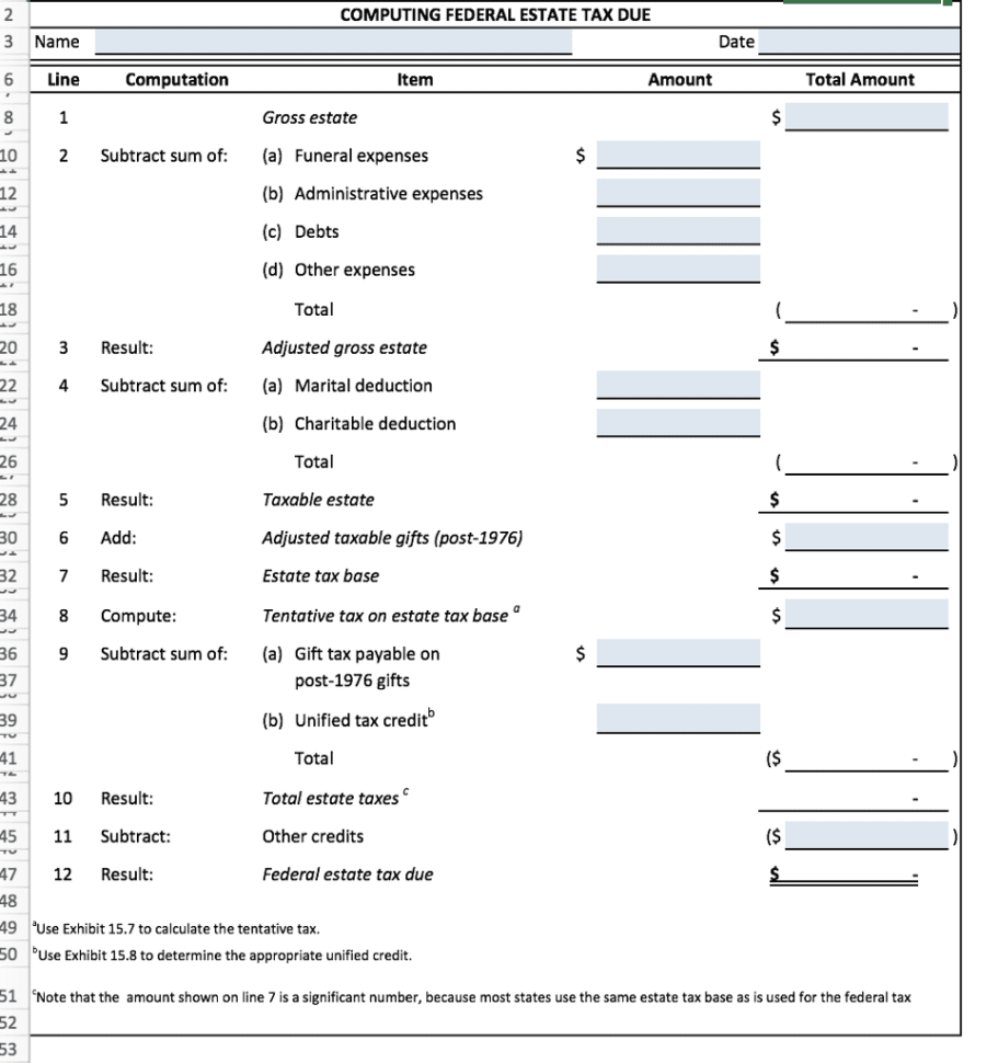 Chapter 15 Financial Planning Exercise 7 Calculati