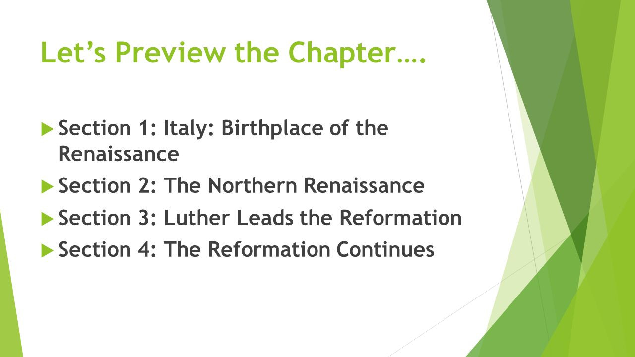 Chapter 17 Renaissance  Reformation Ppt Download