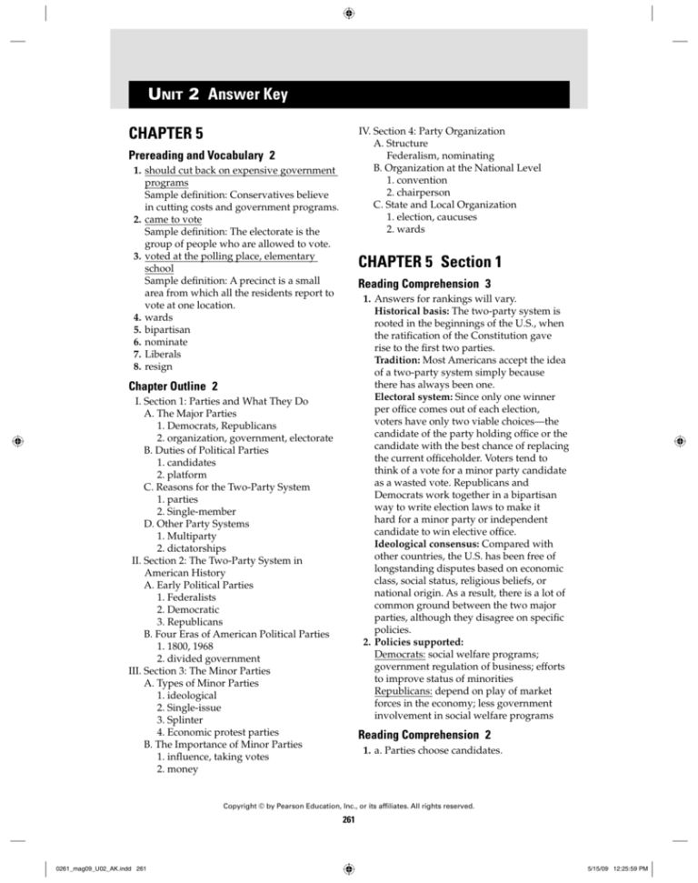 Chapter 4 Section 1 Federalism Powers Divided Worksheet Answer Key