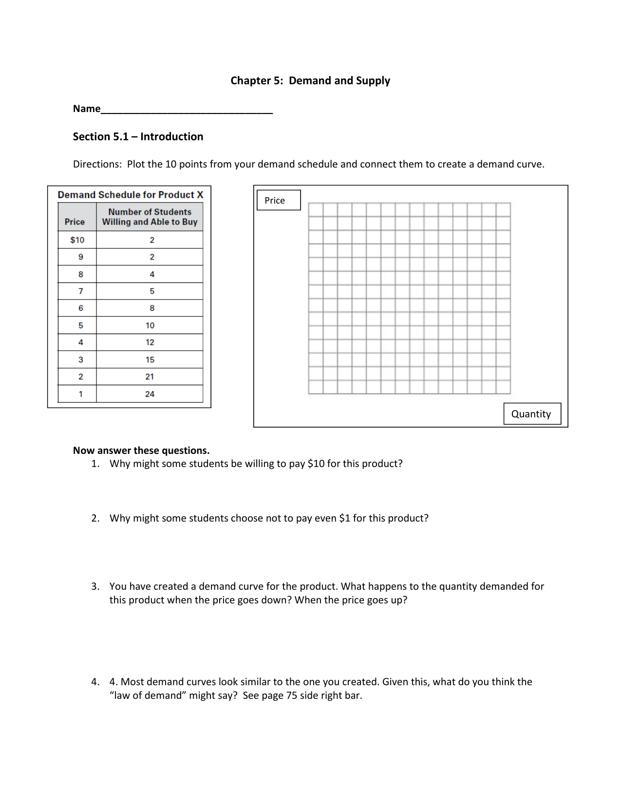 Chapter 5 Section 1 Understanding Supply Worksheet Answers db excel com