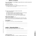 Chapter 5 Directed Reading Worksheet Matter In Motion Pages