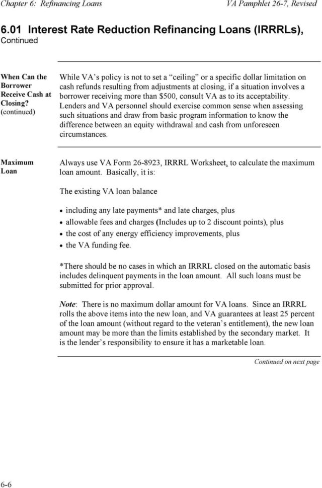 Chapter 6 Refinancing Loans  Pdf
