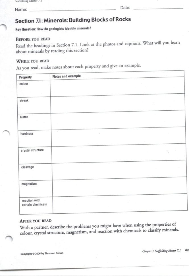 Chapter 7 Active Reading Worksheets Cellular Respiration
