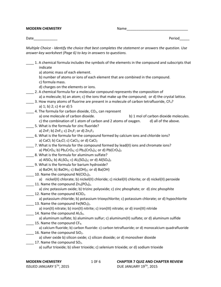 Chapter 7 Quizchapter