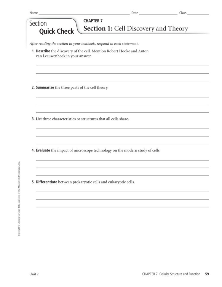 Chapter 7 Section 4 Cellular Transport Worksheet Answers