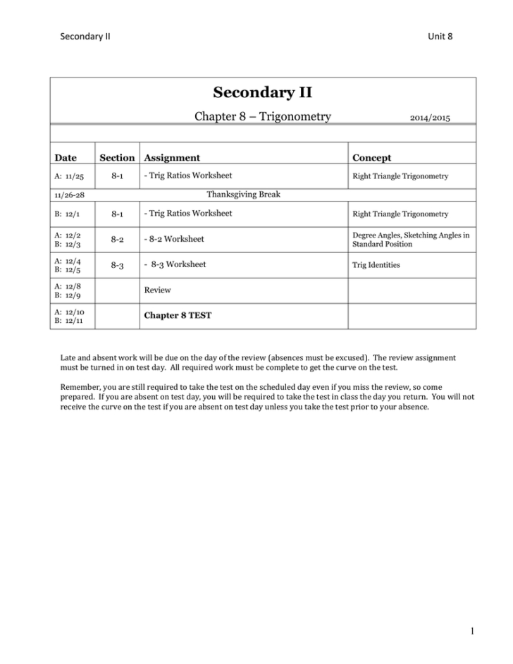 Worksheet Trigonometric Ratios Sohcahtoa Answer Key