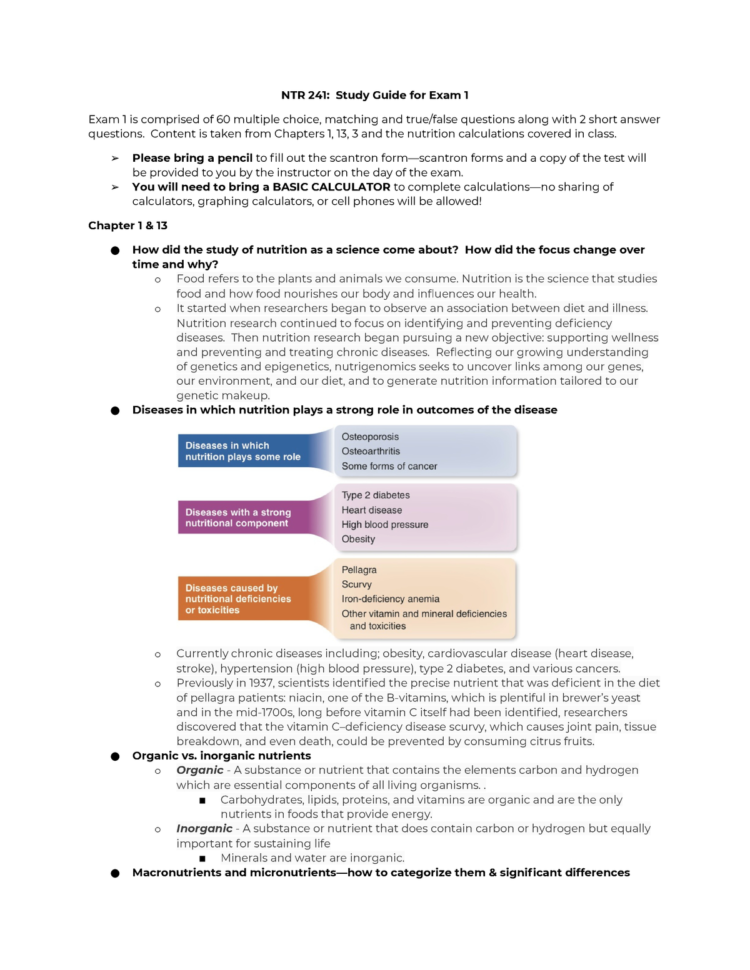 Chapters 1 13 And 3  Ntr 241 Human Nutrition  Studocu