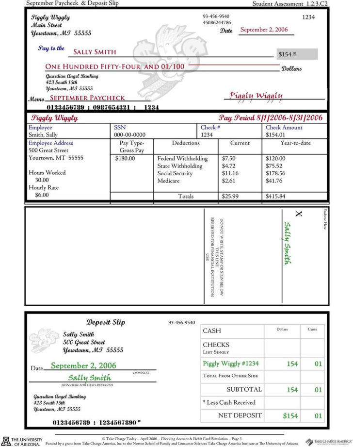 Reconciling A Checking Account Worksheet Answers