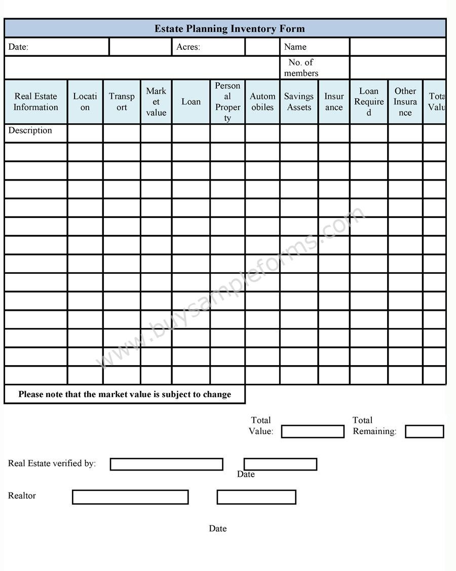 estate planning document checklist