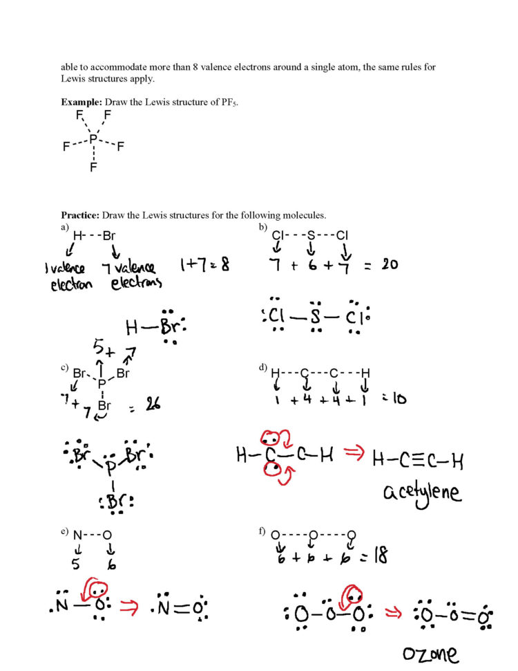 Chem 11 – Lewis Structures And Vsepr  Mr Siu's Chemistry