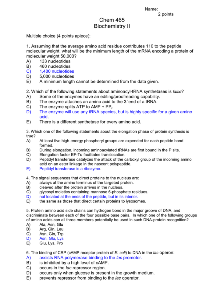 Protein Synthesis Amp Amino Acid Worksheet