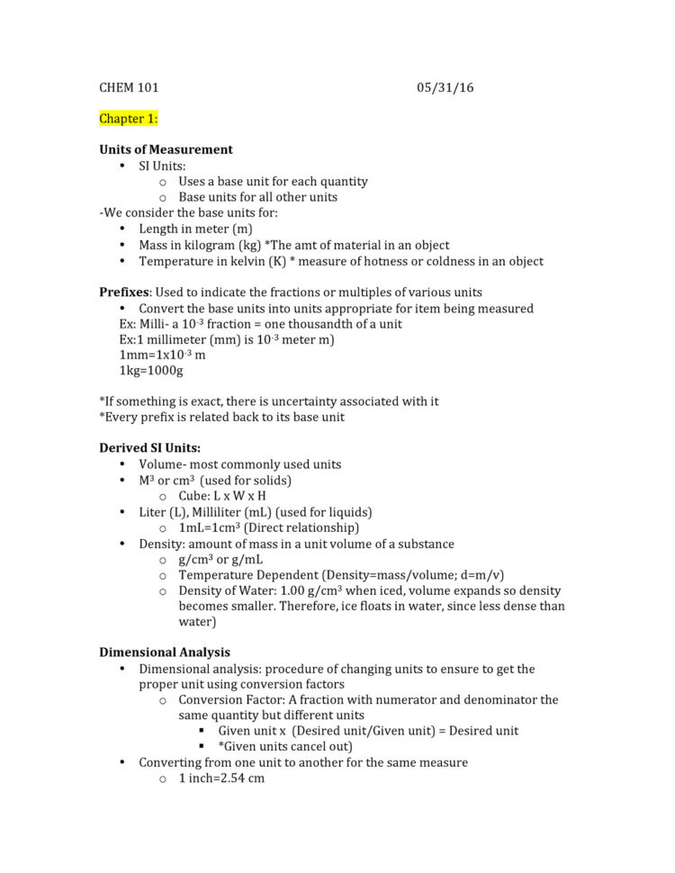 Chem Test Notes Exam Summary Guide Study For Studocu Thumb