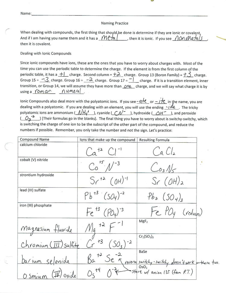 Chemical Bonds Ionic Bonds Worksheet Ionic And Bonding