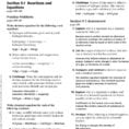 Chemical Reactions Section 91 Reactions And Equations