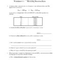 Chemistry 12 Worksheet 11  Measuring Reaction Rates Pages