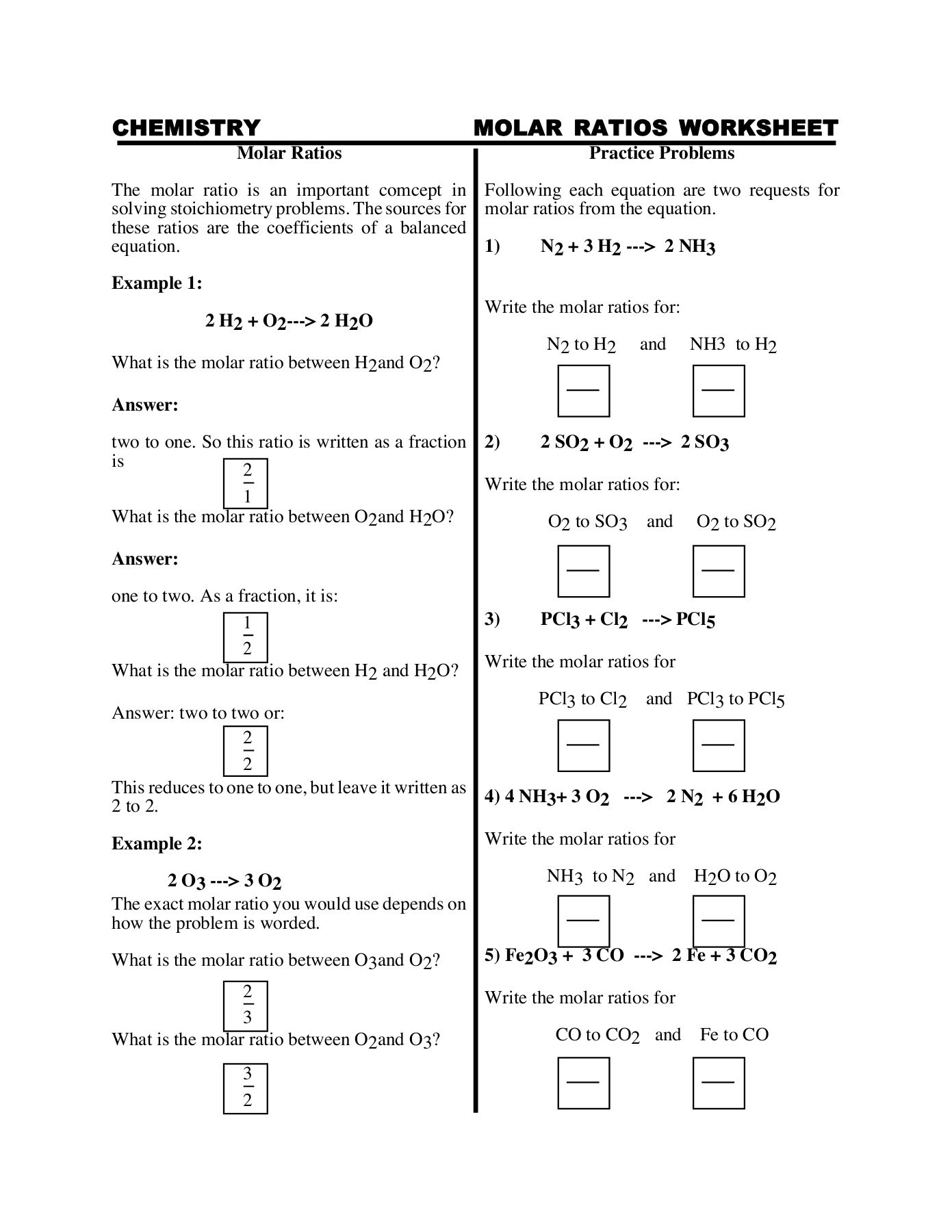 Chemistry Computing Formula Mass Worksheet Pages 1  21  Text