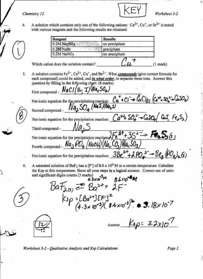Chemistry Of Life Worksheet