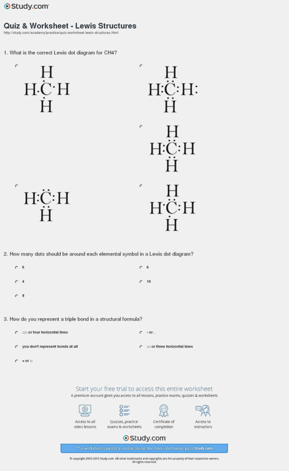 Chemistry Worksheet Lewis Dot Structures Answers  Netvs