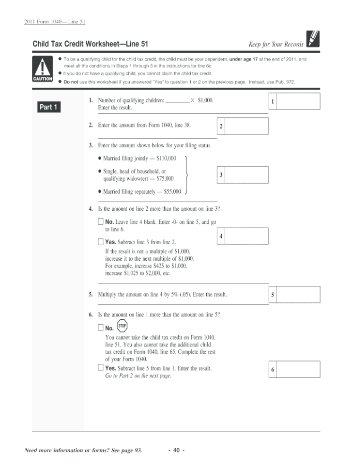 Child Tax Worksheetcom  Fill Online Printable