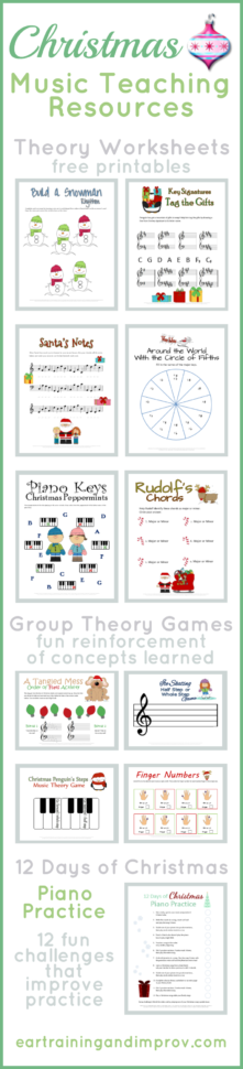 Christmas Music Theory Worksheets  20 Free Printables