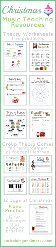 Christmas Music Theory Worksheets  20 Free Printables