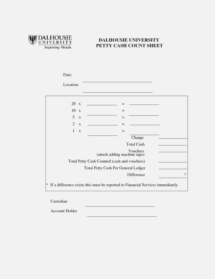 Church Offering Counting Form Luxury Money Count Sheet