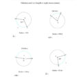 Circles Arc Measurements Arc Length Worksheet With Connect
