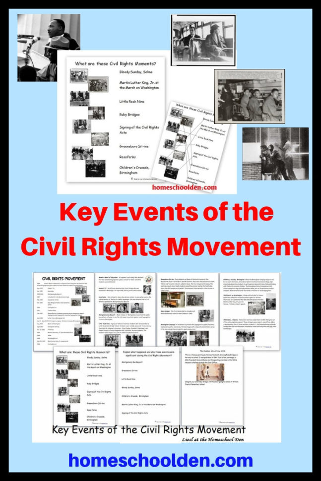 Civil Rights Movement  Homeschool Denhomeschool Den