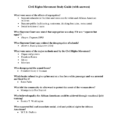 Civil Rights Movement Study Guide With Answers