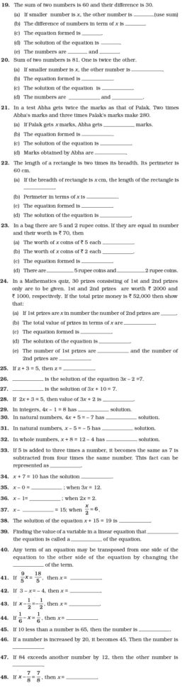 Simple Equations Worksheet — db-excel.com