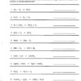 Classification Of Chemical Reactions Worksheet Main Idea